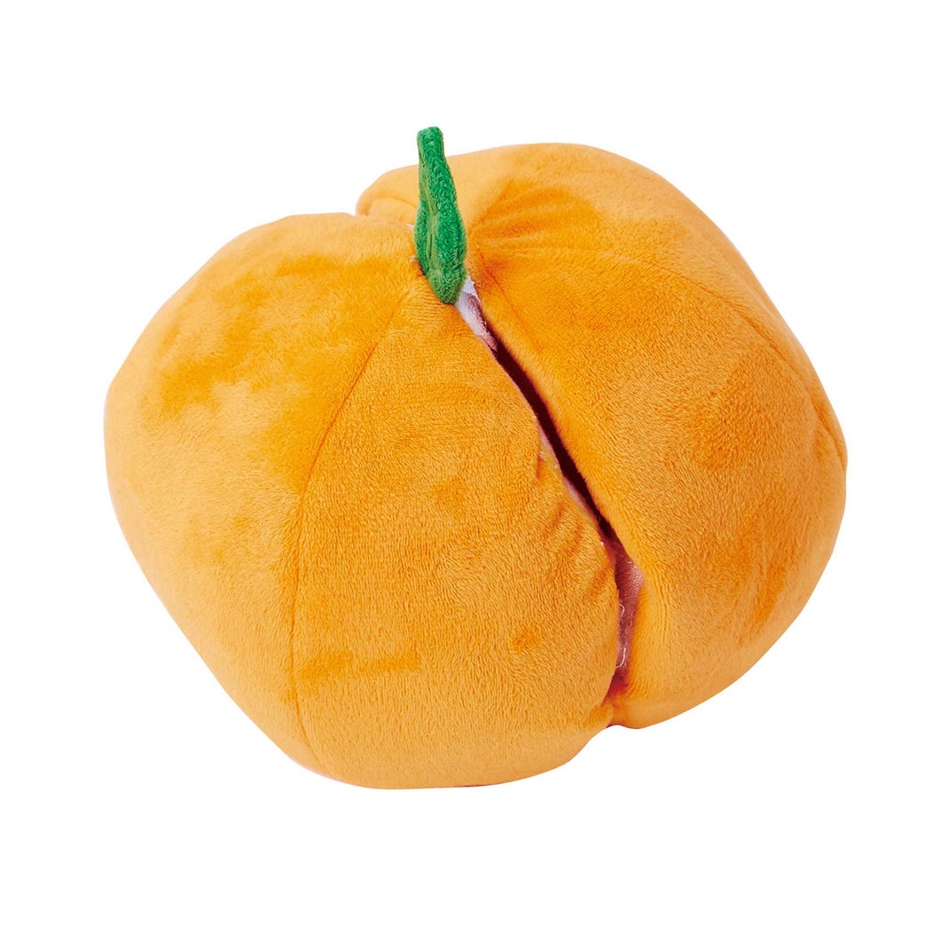 PETIO Add Mate Sniffing Big Fruit Dog Toy Orange