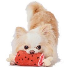 Load image into Gallery viewer, PETIO Ethical Door Squeaker Dog Toy Bone Meat
