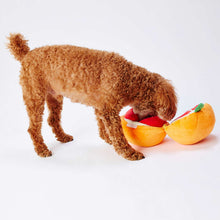 Load image into Gallery viewer, PETIO Add Mate Sniffing Big Fruit Dog Toy Orange
