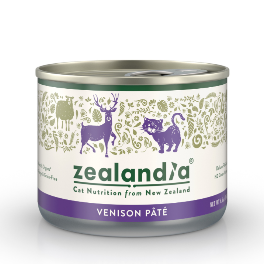ZEALANDIA Venison Pate For Cats 185g 24 cans