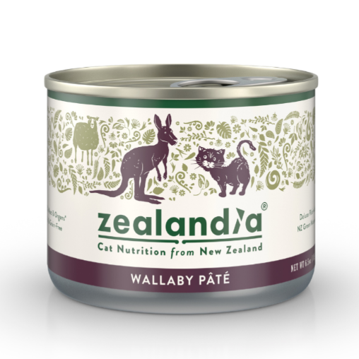 ZEALANDIA Wallaby Pate For Cats 185g 24 cans