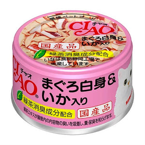 CIAO Tuna White Meat & Squid Can