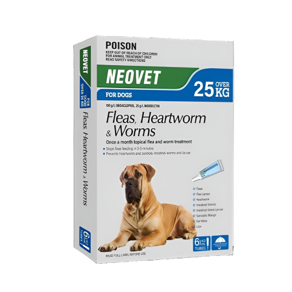 NEOVET Flea And Worming For Dogs Over 25kg 6 Pack