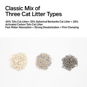 PIDAN 3-in-1 Mixed Cat Litter 5.2Kg