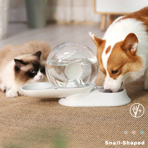 POPOCOLA Snail-Shaped Water Bowl And Feeder