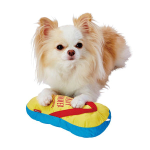 PETIO Sandal Cool Plush Squeaker Dog Toy