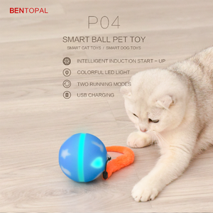 BENTOPAL P04 Colourful LED Smart Ball Self Rolling Pet Toy