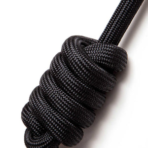 TOUCHDOG Original Round Climbing Rope Dog Leash and Harness (Black)