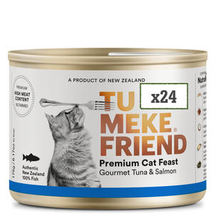 TU MEKE FRIEND Wet Cat Food with NutraRich Gourmet Tuna & Salmon 175G