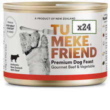 將圖片載入圖庫檢視器 TU MEKE FRIEND Wet Dog Food with NutraRich Gourmet Beef &amp; Vegetable 175g
