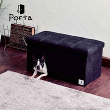 Load image into Gallery viewer, PETIO Porta Wide Dog House &amp; Stool
