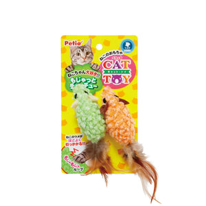 PETIO Kerigurumi Kissy Mouse With Feather Cat Toy