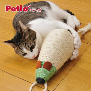 PETIO Hemp Scratcher Mouse Cat Toy