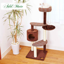 將圖片載入圖庫檢視器 PETIO Add Mate Check Cat Scratching Tree Tower Tall
