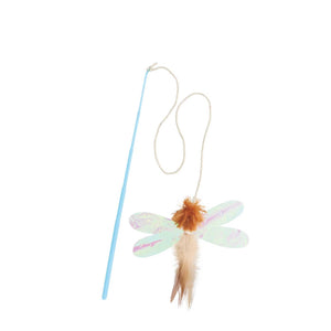 PETIO Fluffy Dragonfly Cat Wand
