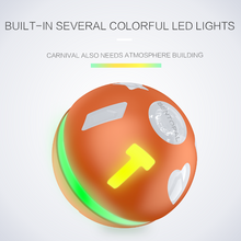 Load image into Gallery viewer, BENTOPAL P04 Colourful LED Smart Ball Self Rolling Pet Toy
