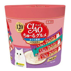 CIAO Churu 120 pieces Churu Gourmet Tuna Seafood Variety