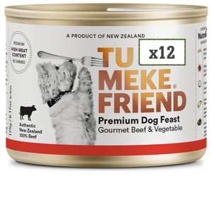 TU MEKE FRIEND Wet Dog Food with NutraRich Gourmet Beef & Vegetable 175g