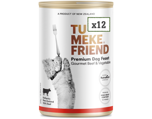 TU MEKE FRIEND Wet Dog Food with NutraRich Gourmet Beef & Vegetable 375g