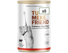 將圖片載入圖庫檢視器 TU MEKE FRIEND Wet Dog Food with NutraRich Gourmet Beef &amp; Vegetable 375g
