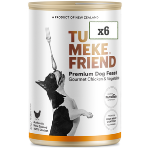 TU MEKE FRIEND Wet Dog Food with NutraRich Gourmet Chicken & Vegetable 375g