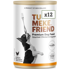 Load image into Gallery viewer, TU MEKE FRIEND Wet Dog Food with NutraRich Gourmet Chicken &amp; Vegetable 375g

