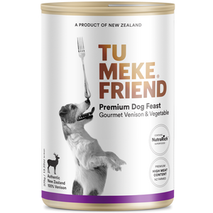 TU MEKE FRIEND Wet Dog Food with NutraRich Gourmet Venison & Vegetable 375g