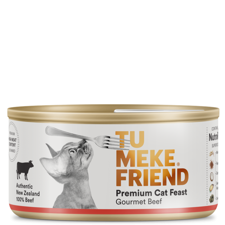 TU MEKE FRIEND Wet Cat Food with NutraRich Gourmet Beef 85G