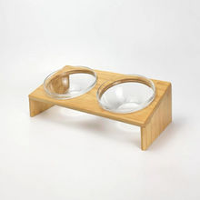 Load image into Gallery viewer, WOHOO MARKET Bamboo Double-Bowl
