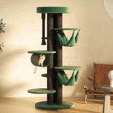 Load image into Gallery viewer, PETSBELLE Cat Tree With Solid Wood 1.73m

