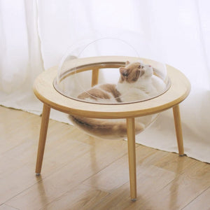 CATSCITY UFO Wooden Pet Bed