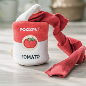 POOZPET Tomato Soup Can Sniffing Game Dog Toys