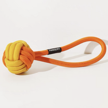 將圖片載入圖庫檢視器 PAWZCITY Interactive Rope Ball With Loop Dog Toys
