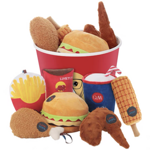 FLUFFURRY KFC Chicken Bucket Dog Toys