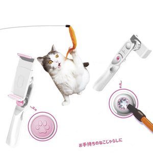 DOGGYMAN Selfie Stick With Teaser For Cats