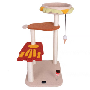 PURLAB Happy-Meal Wooden Cat Tree