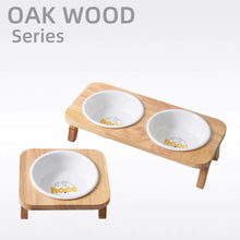 Load image into Gallery viewer, HOCC Oakwood With Ceramic Double Bowls
