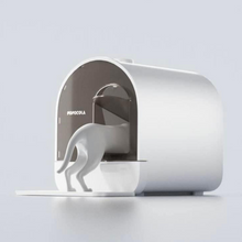 將圖片載入圖庫檢視器 POPOCOLA Mansion Cat Litter Box with Smart Deodorizer
