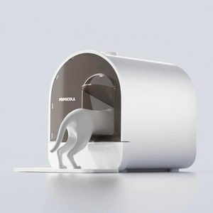 POPOCOLA Mansion Cat Litter Box with Smart Deodorizer