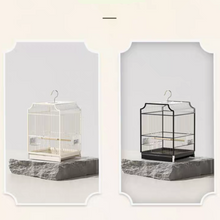 Load image into Gallery viewer, POPOCOLA Stainless Steel &amp; Aluminum Modern Bird Cage Black
