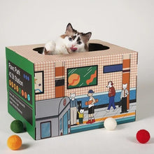 Load image into Gallery viewer, PAWZCITY New York Subway Cat Scratcher House
