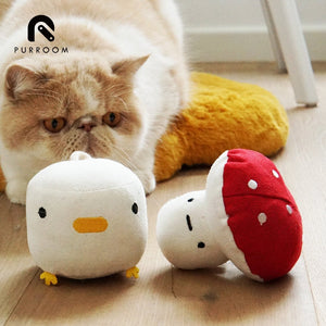 PURROOM Catnip Chick And Mushroom Type Cat Toys