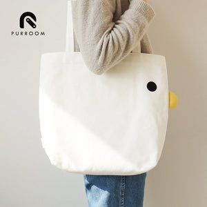 PURROOM Chick Canvas Tote Bag