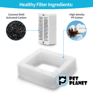 PETWANT Ceramic Water Fountain Replacement Filter