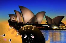 將圖片載入圖庫檢視器 FLUFFURRY Follow Cats Travling Australia Postcards
