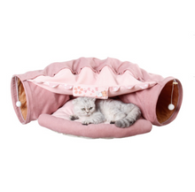 將圖片載入圖庫檢視器 FLUFFURRY Cat Tunnel With Bed
