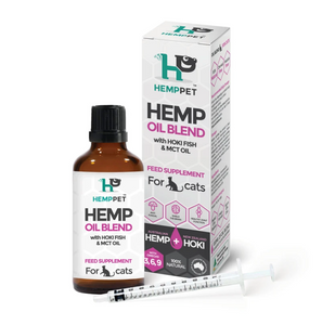 HEMPPET Hemp Oil Blend with Hoki Fish and MCT Oil for Cats 100ml