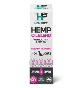 HEMPPET Hemp Oil Blend with Hoki Fish and MCT Oil for Cats 100ml