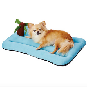 PETIO Summer Palm Tree Cooling Pet Bed