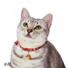 將圖片載入圖庫檢視器 PETIO Japanese Pattern Cat Collar With Floral Bell
